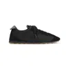 Jacquemus Le Tennis Sneakers In Hydro-treated Suede And Nylon Shoes In Black