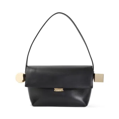 Jacquemus Black Lamb Leather Le Rond Carre Handbag