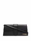 Jacquemus Le Bambino Long Leather Shoulder Bag In Black