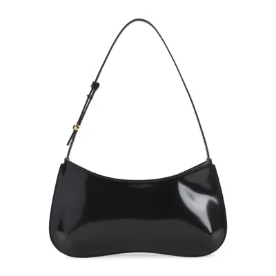 JACQUEMUS WOMEN BLACK LE BISOU MEDIUM SHOULDER BAG, ONESIZE LUXURY SHOULDER BAGS FOR WOMEN DARVEYS
