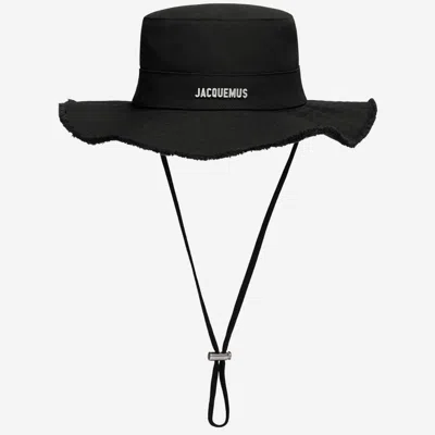 JACQUEMUS BLACK LE BOB ARTICHAUT BUCKET HAT