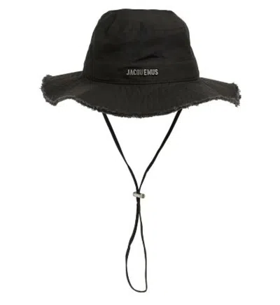 Jacquemus Black Le Bob Artichaut Cotton Hat
