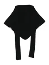 Jacquemus Alpaca Blend Long Ribbed Scarf In Black