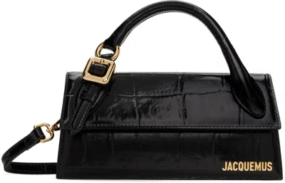 Jacquemus Black 'le Chiquito Long Boucle' Bag In 990 Black