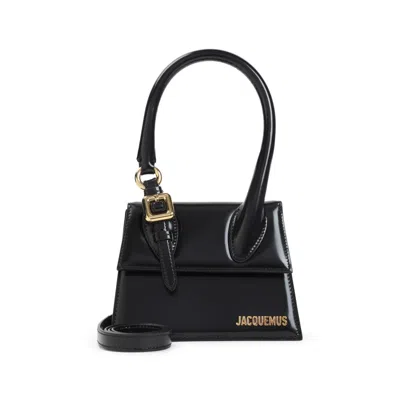 JACQUEMUS BLACK LE CHIQUITO MOYEN CROSSBODY BAG