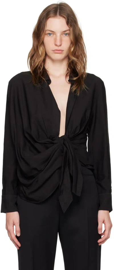 JACQUEMUS BLACK LE CHOUCHOU 'LA CHEMISE BAHIA' SHIRT