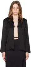 Jacquemus Black Le Chouchou 'la Chemise Notte' Shirt In Black