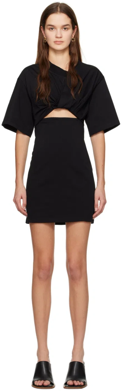 Jacquemus Black Le Chouchou 'la Robe T-shirt Bahia' Minidress