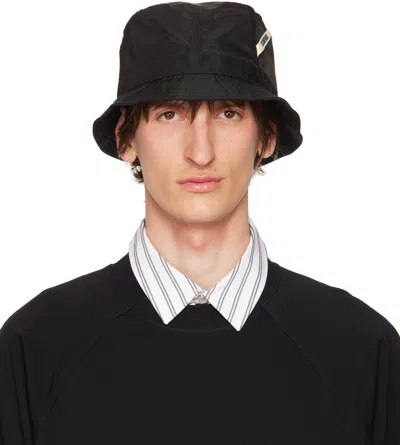 Jacquemus The Ovalie Sun Hat In 990 Black