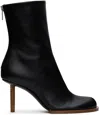 JACQUEMUS BLACK LE CHOUCHOU 'LES BOTTINES ROND CARRÉ' BOOTS