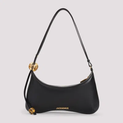 JACQUEMUS BLACK LE GRAND BISOU SHOULDER BAG