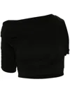 Jacquemus Women Le Haut Drapeado In Black
