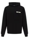 Jacquemus Men Le Hoodie Gros Grain Sweatshirt In Black