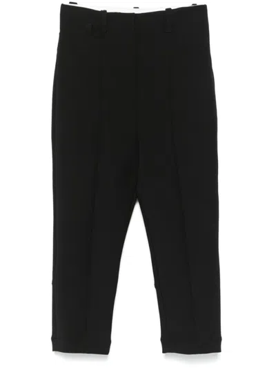 JACQUEMUS BLACK LE PANTALON CAPRI TROUSERS