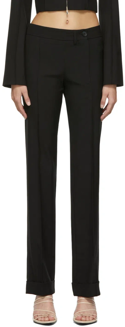 Jacquemus Black 'le Pantalon Fresa' Trousers In 990 Black