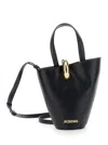 Jacquemus Le Petit Bamboula Ring-top Bucket Bag In Black