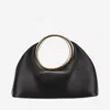 Jacquemus Handle Texture Shape Clutch Bags In Black