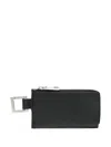 Jacquemus Black Le Porte-zippé Cuerda Leather Wallet In Black