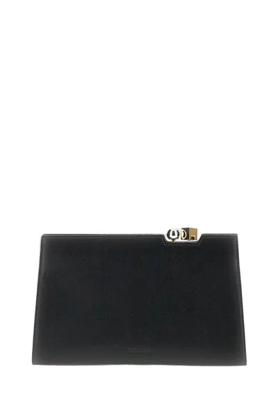 Jacquemus Black Le Salon Pochette Clutch Bag