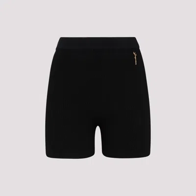Jacquemus Pralu Knit Shorts In Black