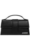 Jacquemus Calf Leather Rectangular Mini Bag With Handle In Black