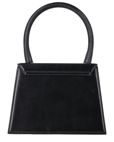 Pre-owned Jacquemus Black Leather Le Grand Chiquito Top Handle Bag (authentic Pre-loved)