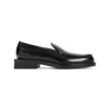 Jacquemus Round Toe Loafers Shiny Finish In Black