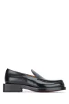 Jacquemus Round Toe Loafers Shiny Finish In Black