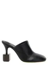 Jacquemus Mule With Geometric Heel In Black