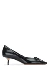 Jacquemus Stylish Pointed Toe Kitten Heel Pumps In Black