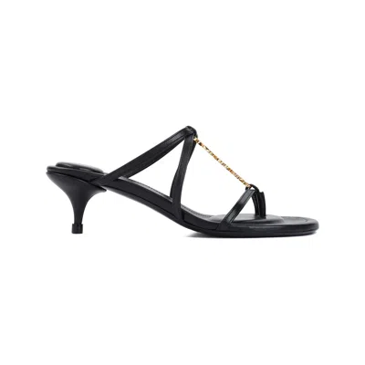 Jacquemus Black Leather Sandals For Women