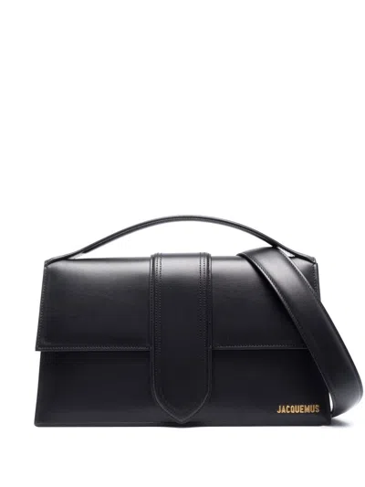 Jacquemus Black Leather Shoulder Bag For Women