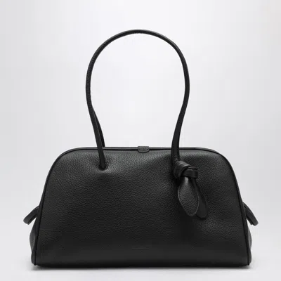 JACQUEMUS JACQUEMUS BLACK LEATHER TURISMO BAG