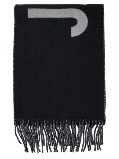 JACQUEMUS BLACK LECHARPE SCARF