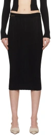 Jacquemus Black Les Classiques 'la Jupe Pralu' Midi Skirt In 990 Black