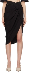 Jacquemus La Jupe Saudade Skirt In 990 Black