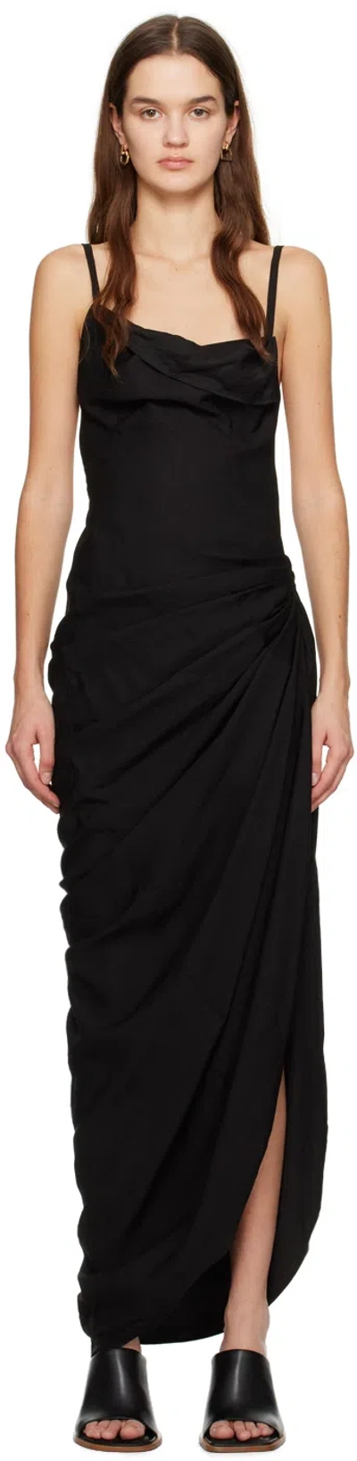 Jacquemus Black Les Classiques 'la Robe Saudade Longue' Maxi Dress
