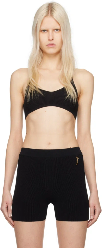 Jacquemus Black La Montagne 'le Bandeau Valensole' Bra In Schwarz