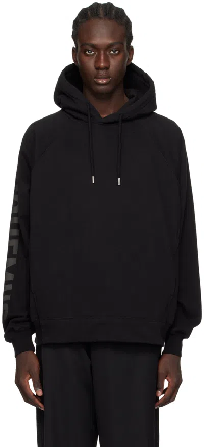 JACQUEMUS BLACK LES CLASSIQUES 'LE HOODIE TYPO' HOODIE