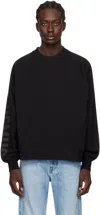 Jacquemus Top Le Sweatshirt Typo With Print In Black