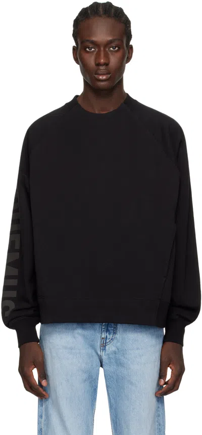 JACQUEMUS BLACK LES CLASSIQUES 'LE SWEATSHIRT TYPO' SWEATSHIRT