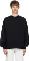 Jacquemus Top Le Sweatshirt Typo With Print In 990 Black
