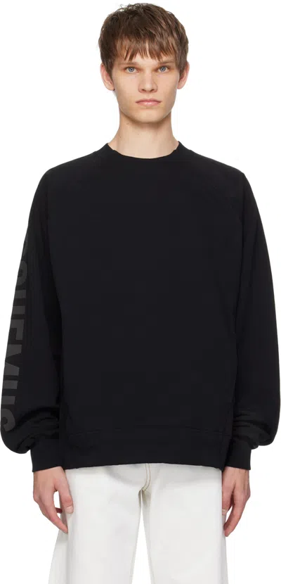 JACQUEMUS BLACK LES CLASSIQUES 'LE SWEATSHIRT TYPO' SWEATSHIRT