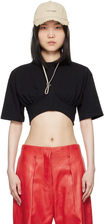 Jacquemus Black Les Classiques 'le T-shirt Caraco' T-shirt In 990 Black