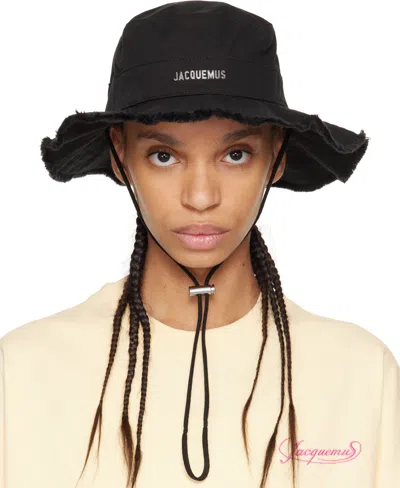 JACQUEMUS BLACK LES CLASSIQUES 'THE ARTICHAUT' BUCKET HAT