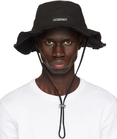 Jacquemus Black Les Classiques 'the Artichaut' Bucket Hat In 990 Black