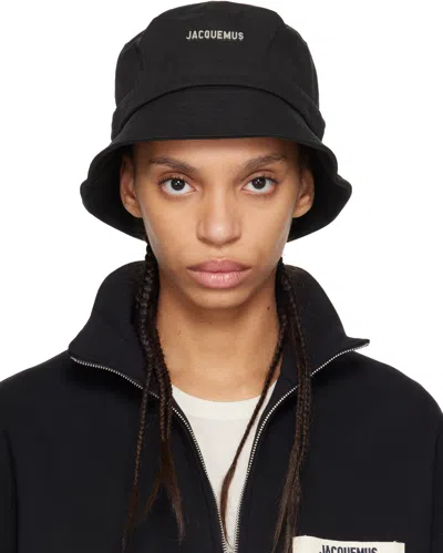 Jacquemus Black Les Classiques 'the Gadjo' Bucket Hat In 990 Black