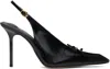 Jacquemus 100mm Les Cubisto H Leather Slingbacks In 990 Black
