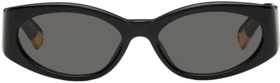 Jacquemus Rectangle-frame Sunglasses In Black