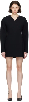 Jacquemus Black Les Sculptures 'la Robe Ovalo' Minidress In 990 Black